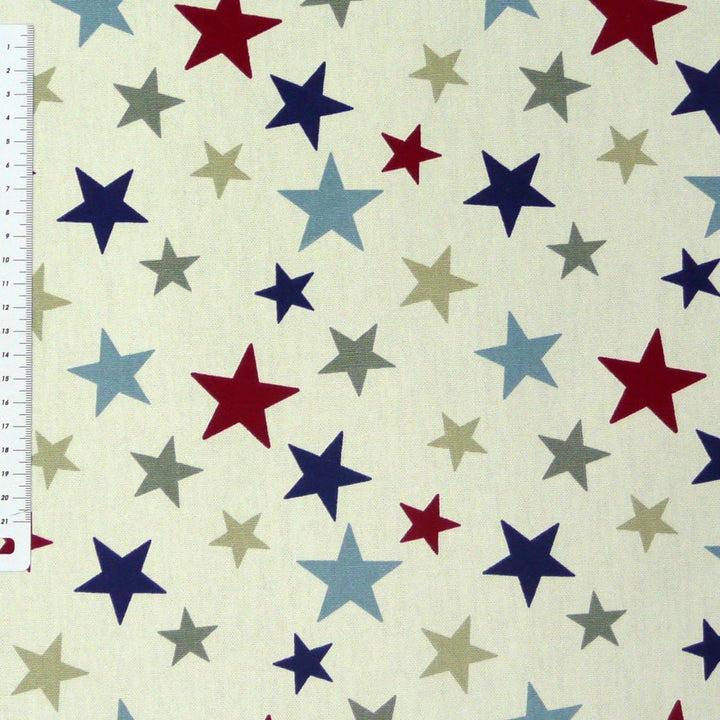 SCHÖNER LEBEN. Zugluftstopper Sterne Creme blau rot grau div. Grössen, Auswahl:130cm Länge ca. 130x1