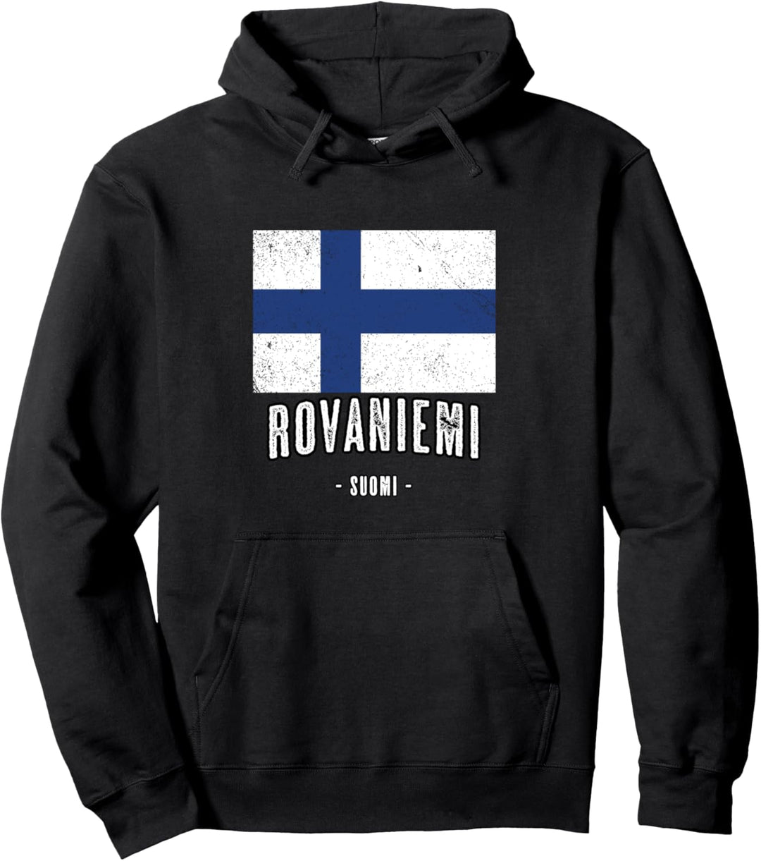 Stadt von ROVANIEMI Finnland | FI Finnisch Flagge Souvenir - Pullover Hoodie