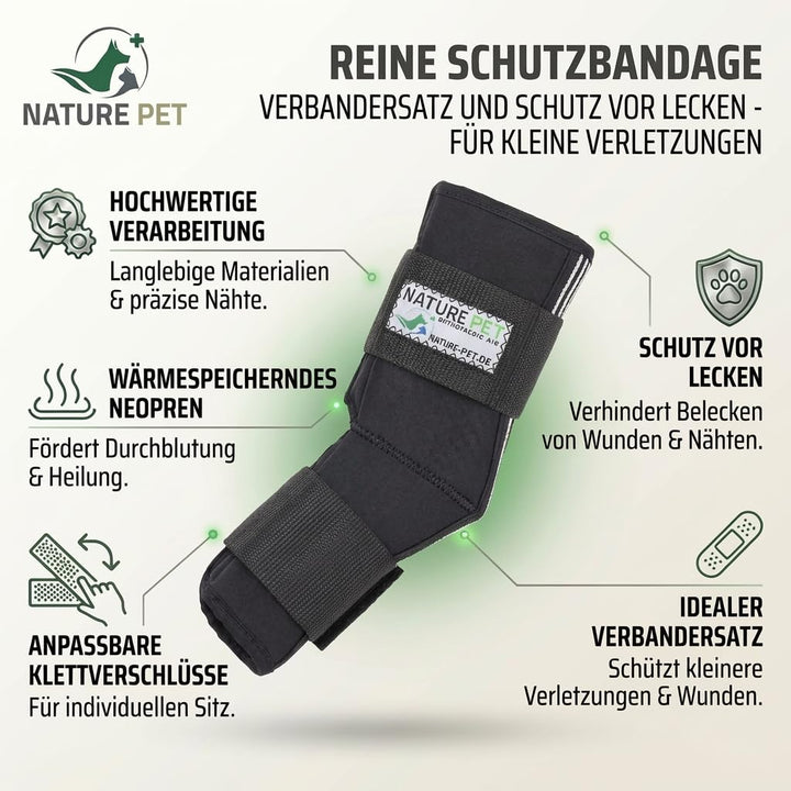 Nature Pet Tarsal- / Sprunggelenk Schutz Bandage 135° Winkel für Hunde (XXL 9) 9 XXL, 9 XXL