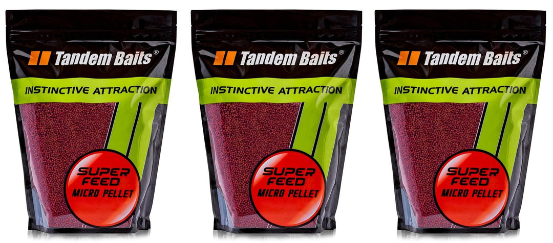 Tandem Baits Karpfen Futter Angelfutter Grundfutter Pellets Feeder SuperFeed Micro Pellet 3-er Set 2