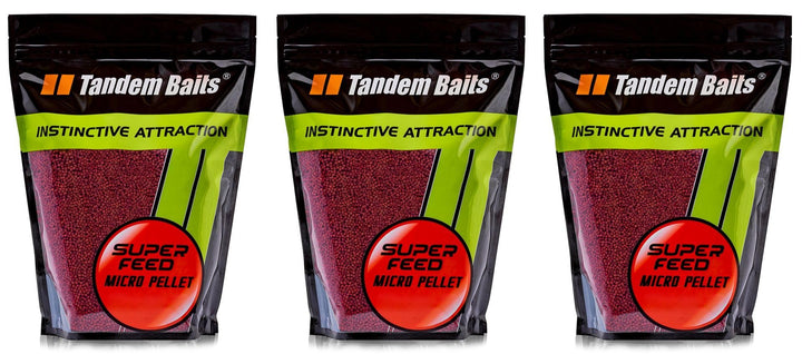 Tandem Baits Karpfen Futter Angelfutter Grundfutter Pellets Feeder SuperFeed Micro Pellet 3-er Set 2