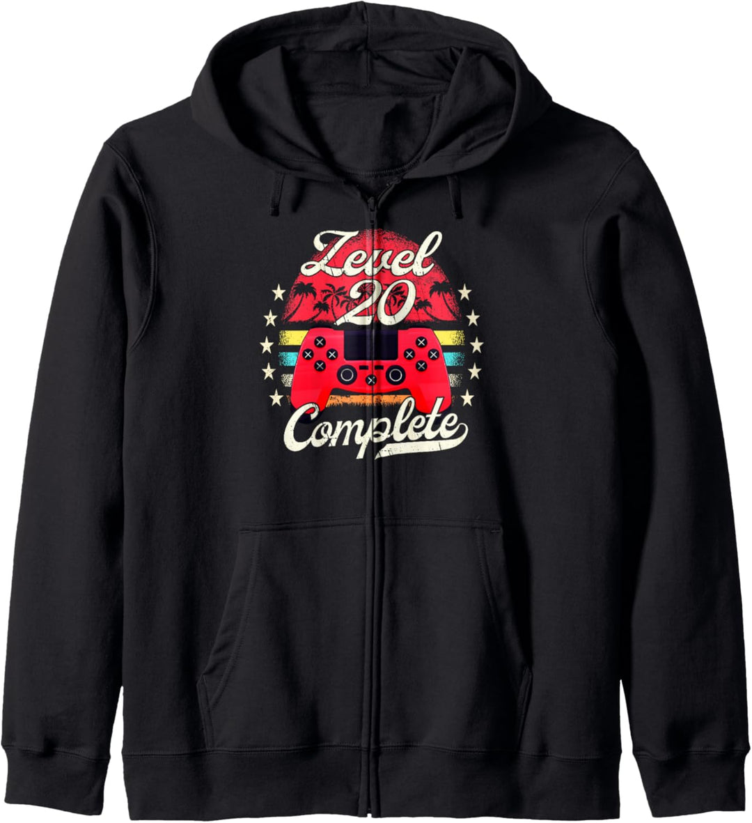 Level 20 Complete Männer Gamer 20 Jahre Mann 20 Geburtstag Kapuzenjacke