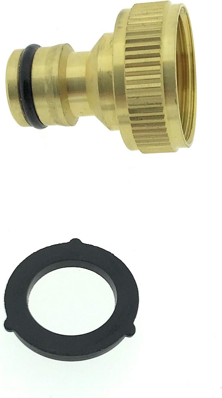 3-Wege Messing Wasserhahn Verteiler 3/4" Wasserverteiler 3er Gartenschlauch Adapter 1/2"