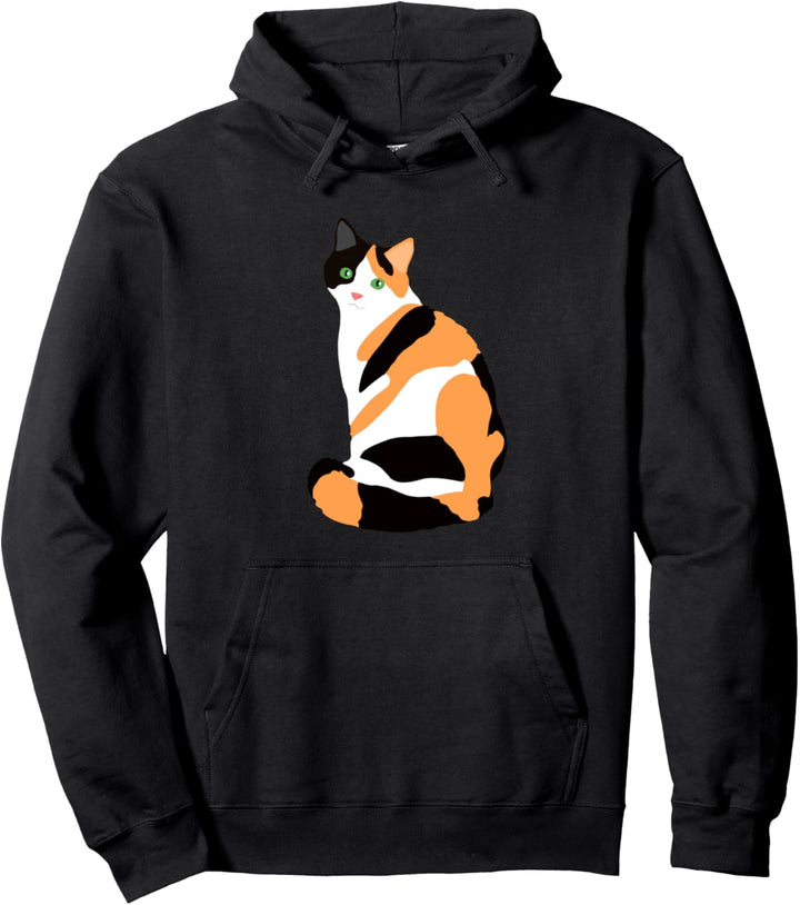 Calico Cat Drawing, Calico Lovers, Calico Geschenk Pullover Hoodie