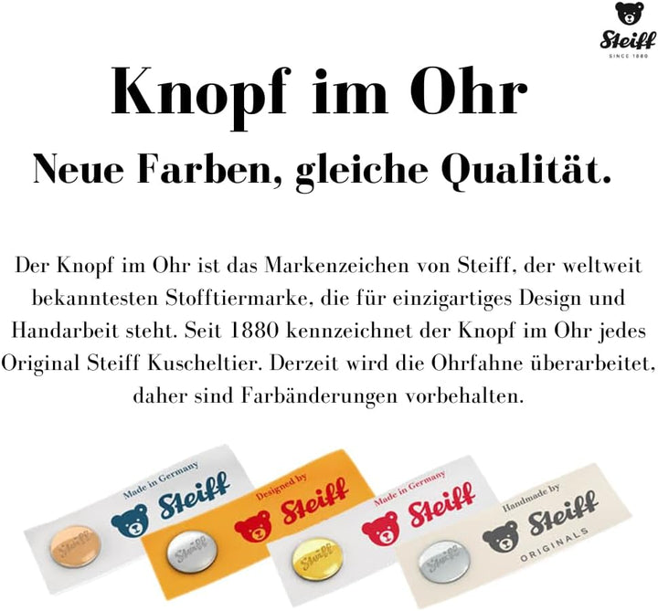 Steiff Kuscheltier Brownie Affe, Süsses Stofftier mit Kunststoffaugen, Kinder, Jungen & Mädchen, Sof