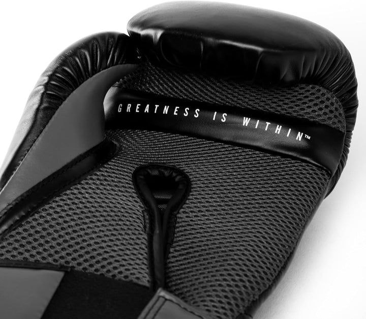 Everlast Unisex Powerlock Training Handschuhe 10oz Schwarz/Grau, 10oz Schwarz/Grau