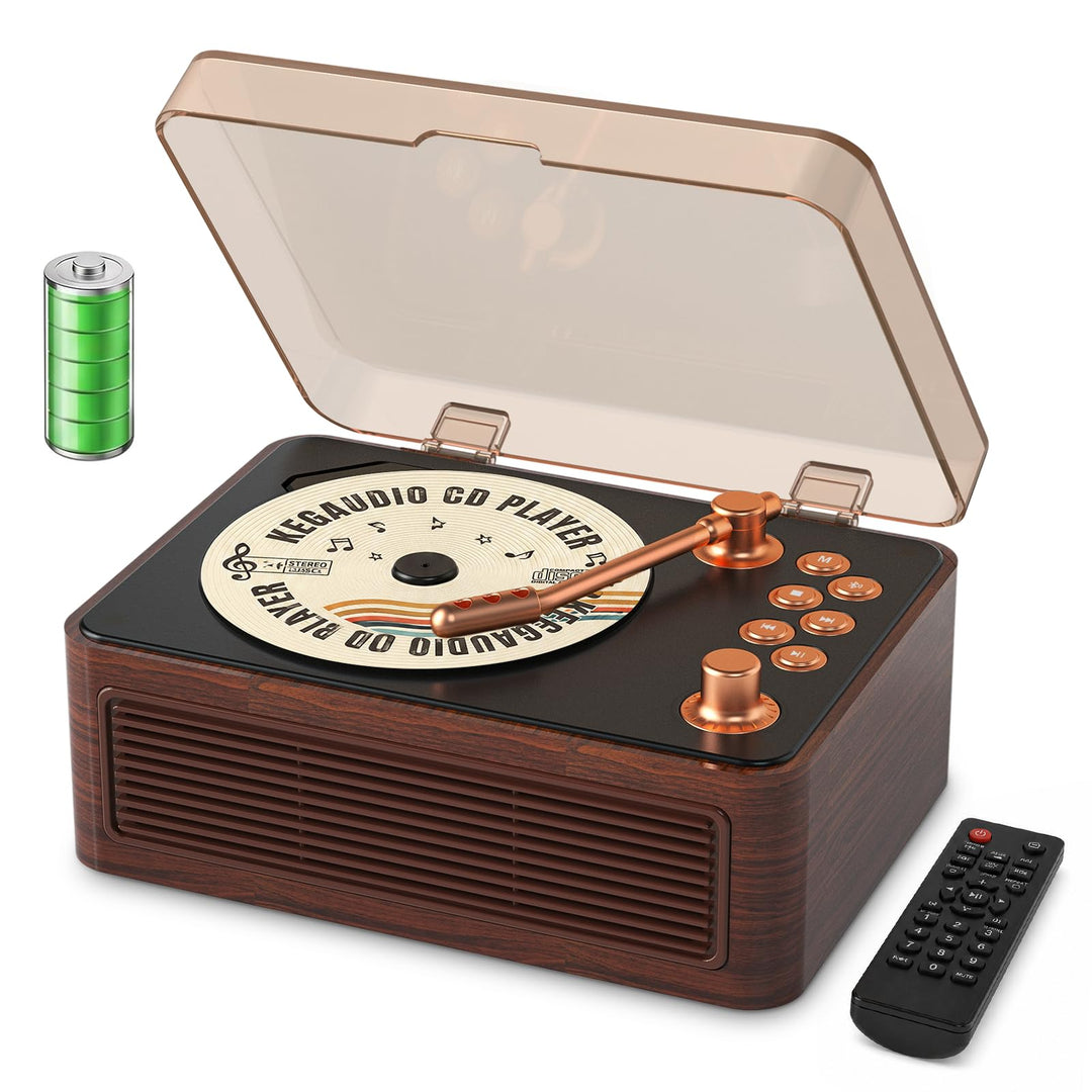CD Player Tragbar Bluetooth: Kegaudio Radio mit CD-Player Tragbarer mit Lautsprecher Fernbedienung U