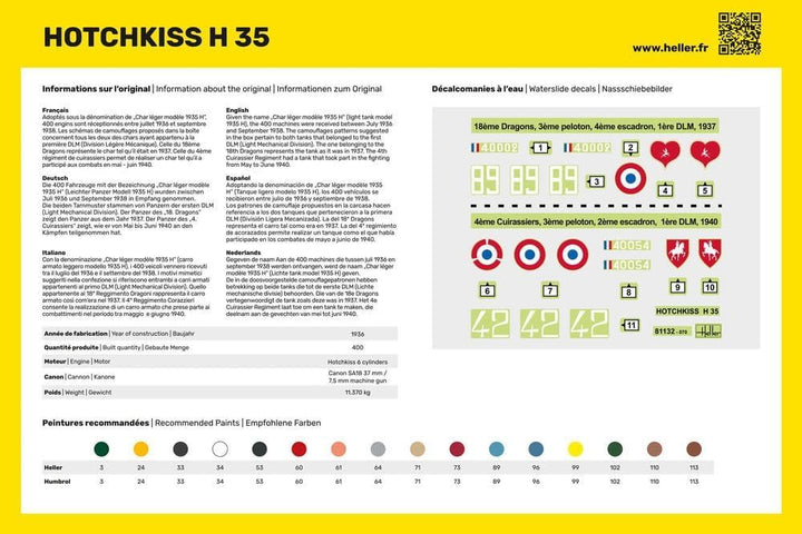 Heller 81132 Modellbausatz Hotchkiss
