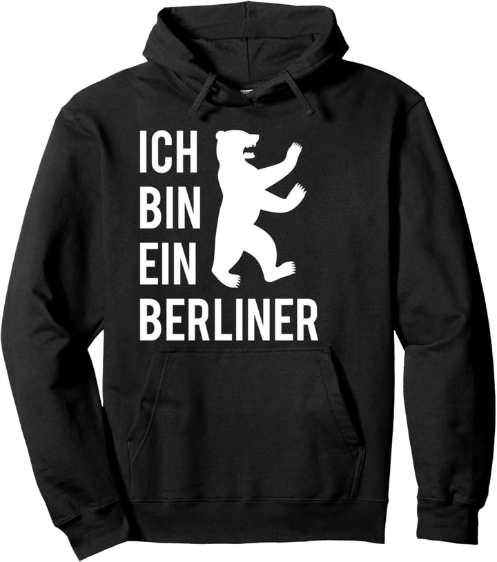 Ich bin ein Berliner Illustration Berliner Bär Pullover Hoodie