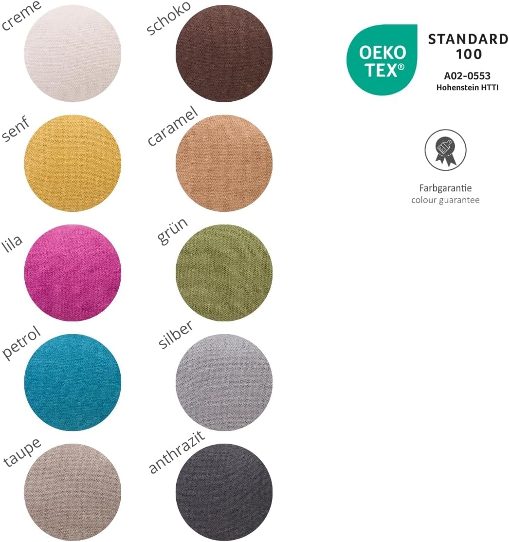 liebling Marco Zugluftrolle, Zugluftstopper, aus 100% Polyester, 210g HCS - Faserkugeln, 10 x 90 cm,