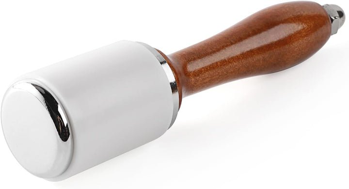 WUTA Lederhammer mit Holzgriff – Nylonhammer &amp; Gummihammer für Lederwaren, Lederschnitzerei, Punzarb