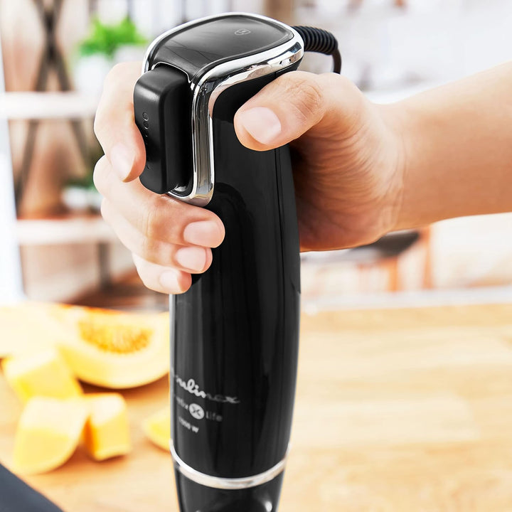 Moulinex DD9448 Stabmixer, Schwarz, 500 ml 4 accesorios Eisfarben, 4 accesorios Eisfarben