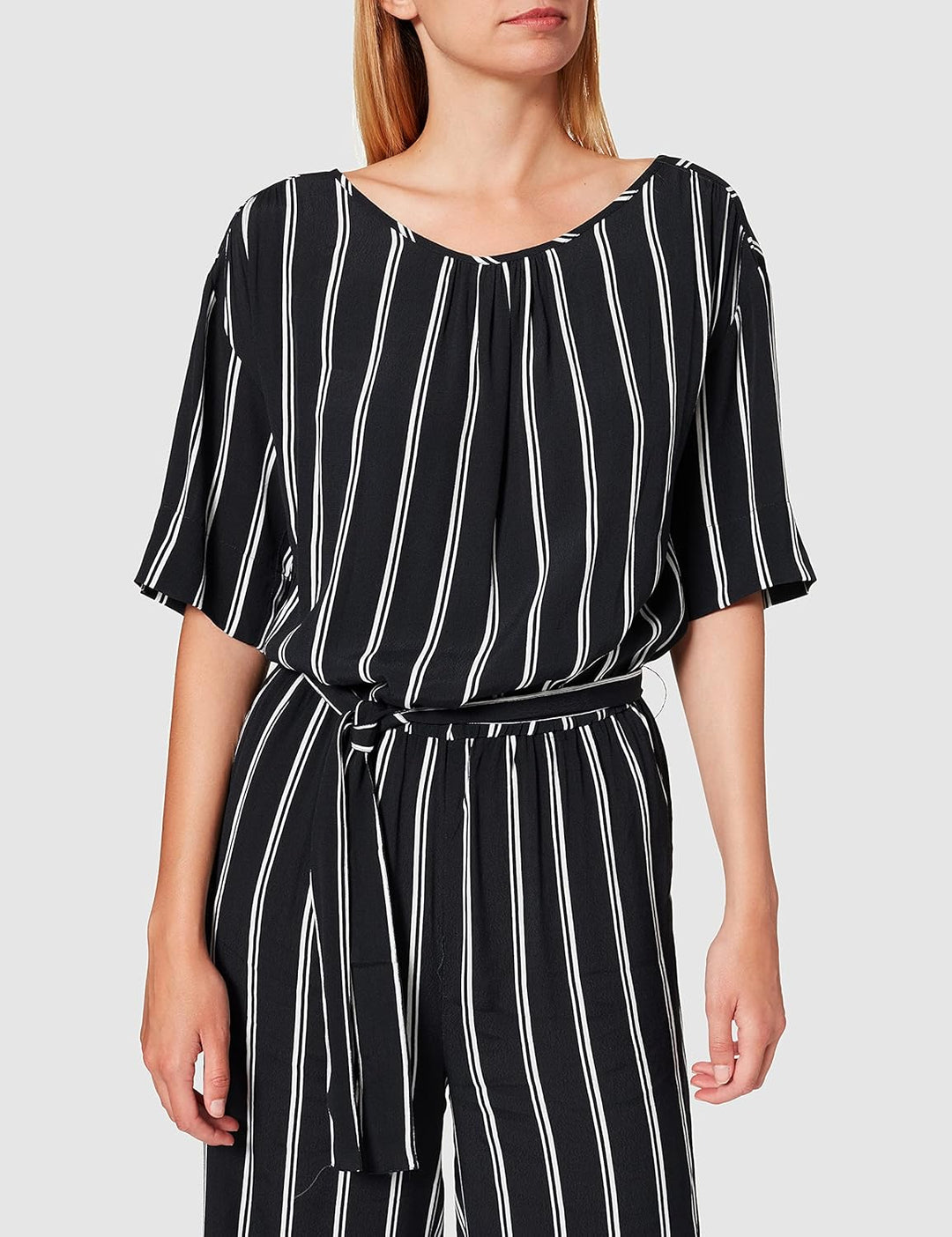 SPARKZ COPENHAGEN Damen Tula Stripe Jumpsuit M Schwarz (Black 099), M Schwarz (Black 099)