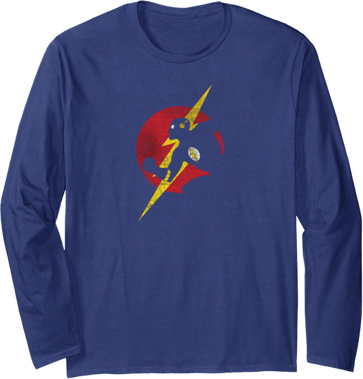 The Flash Flash Symbol Knockout Langarmshirt