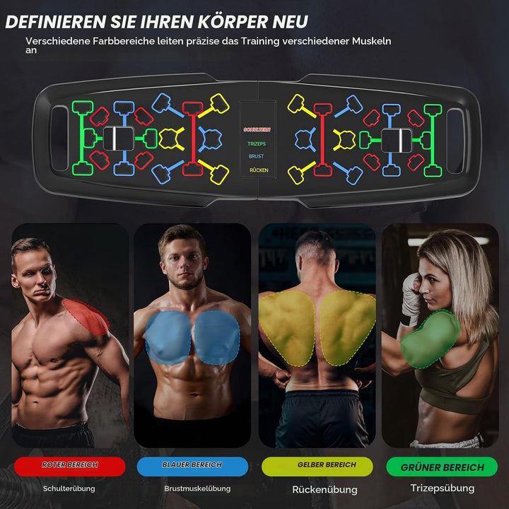 Premium Liegestützbrett Set Push Up Board Verbessertes Konzept 2024 Liegestütze Brett Liegestützgrif