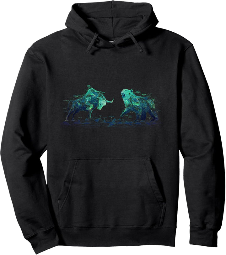 Bulle Bär Börse Aktienmarkt DAX Aktien Trader Pullover Hoodie