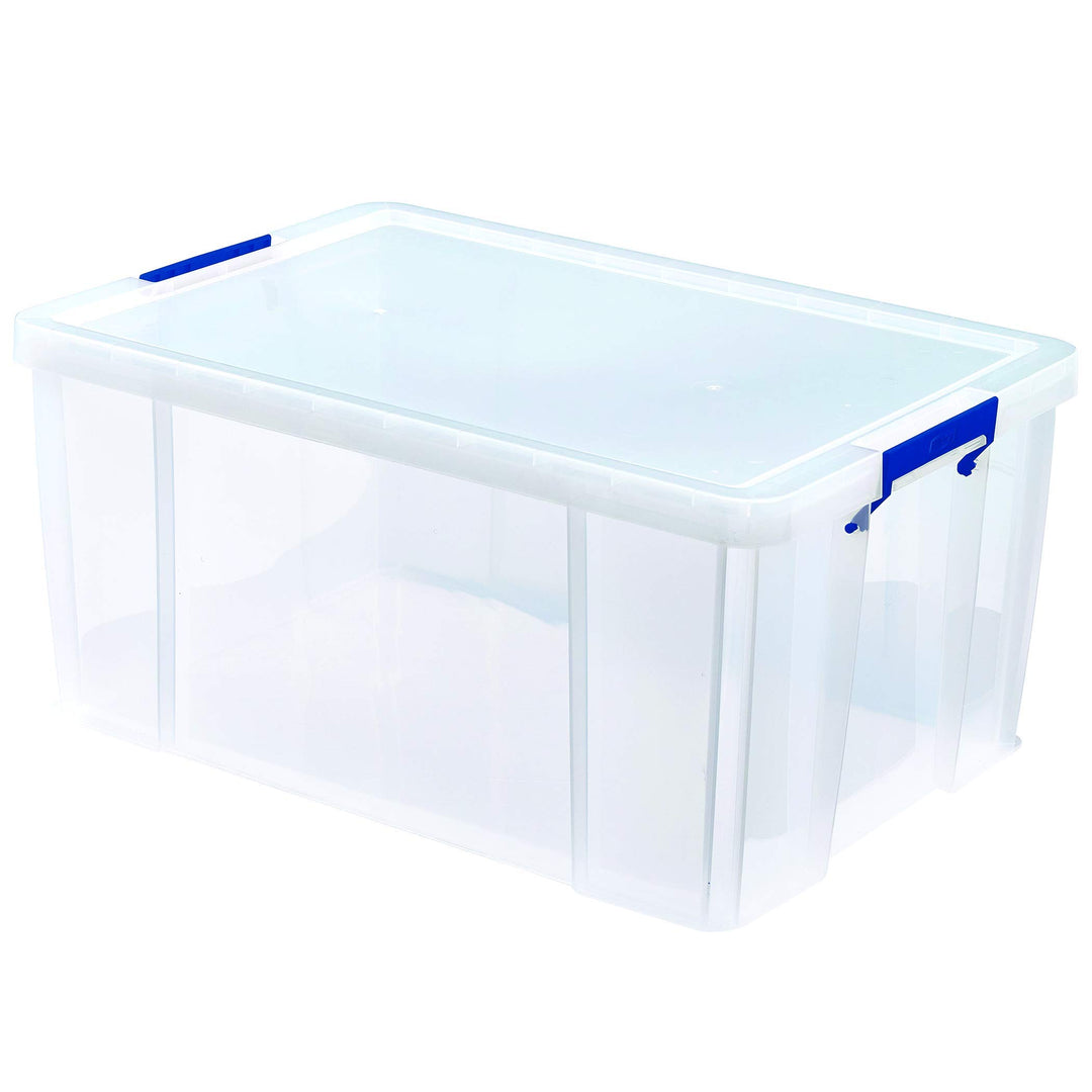 Bankers Box ProStore Grosse Aufbewahrungsbox mit Deckel 70 Liter aus Plastik (Innenmasse 30 x 58 x 3