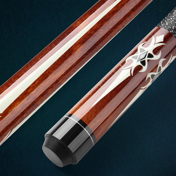 ASMPCUE Pool Queue, 58 Zoll Billard Queue Hardwood Pool Cue 13mm Spitzen für Professionelle Billards