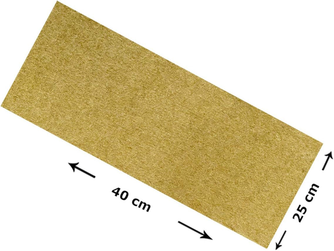 pemmiproducts Nager-Teppich aus 100% Hanf, 40 x 25 cm ca. 5 mm dick, 10er Pack, (EUR 2,70/Stück), Na