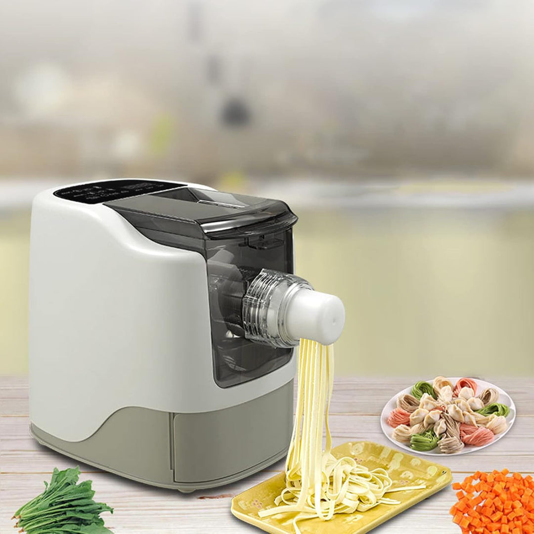 260W Pastamaker Vollautomatisch,Profi Elektrische Nudelmaschine mit 13 Sätze Messerform Pasta Maker