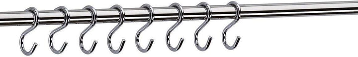 Gedotec Design Küchenreling Chrom Relingsystem Küche | verchromt poliert | Reling-Set Länge 600 mm |