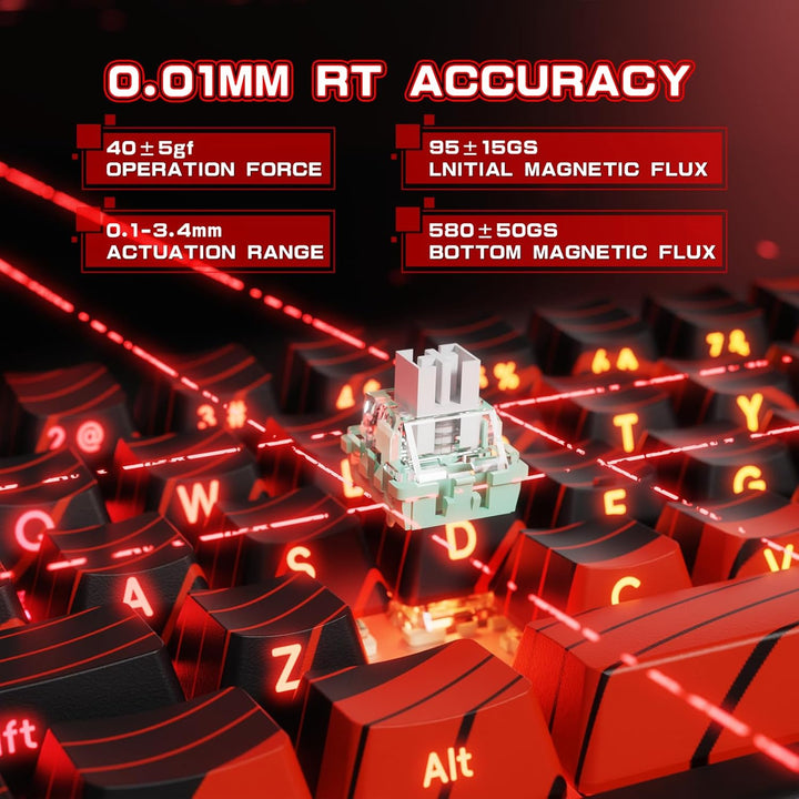 MAMBASNAKE × Attack Shark kabellose Tastatur und Maus mit magnetschaltern, 8-kHz-Rapid-Trigger-Tasta