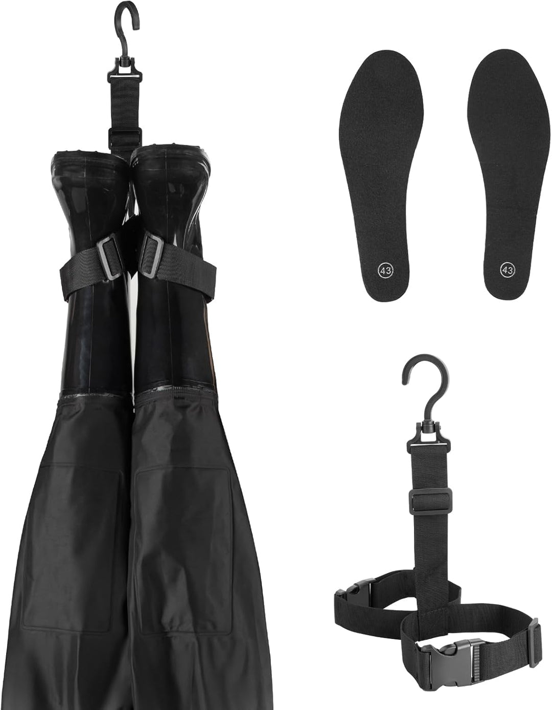Night Cat Wathose Herren Damen Frauen Wathose mit Stiefeln wasserdichte Atmungsaktive Crosswater Wad