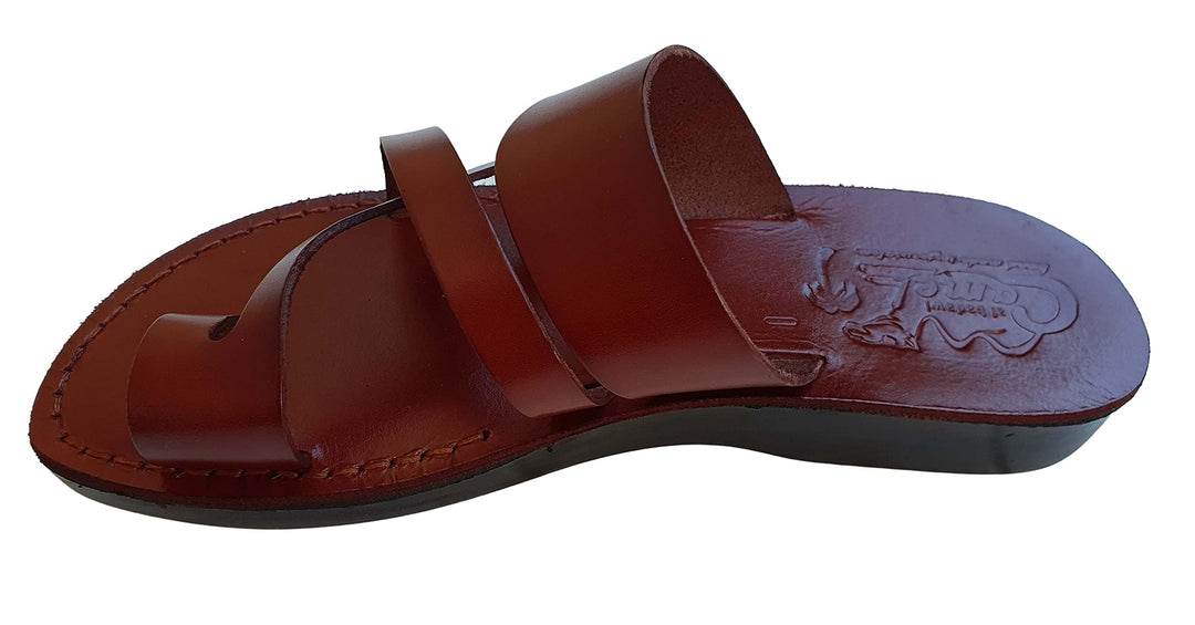 Jesus Leder Sandalen römischer Stil 08 40 EU Dunkelbraun, 40 EU Dunkelbraun