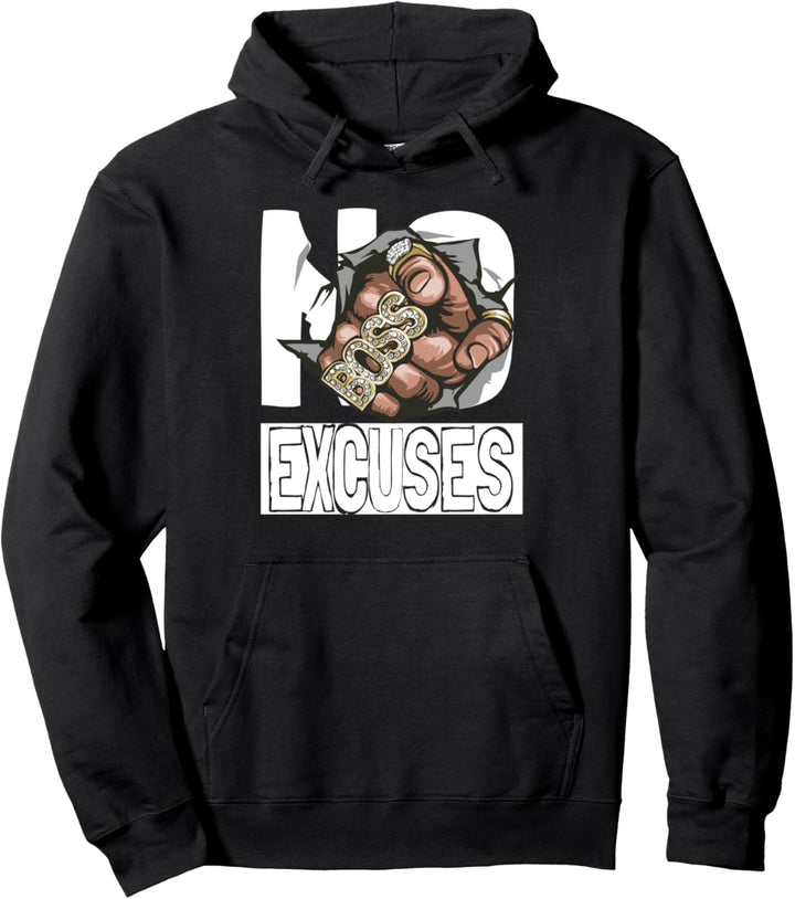 No Excuses Motivation Mindset Pullover Hoodie