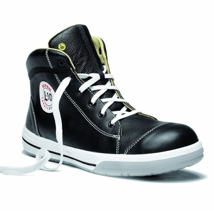 Elten Stiefel L10 Shadow Mid S3 Stylischer Arbeits &amp; Sicherheitsstiefel ESD ( schwarz, wasserdicht,