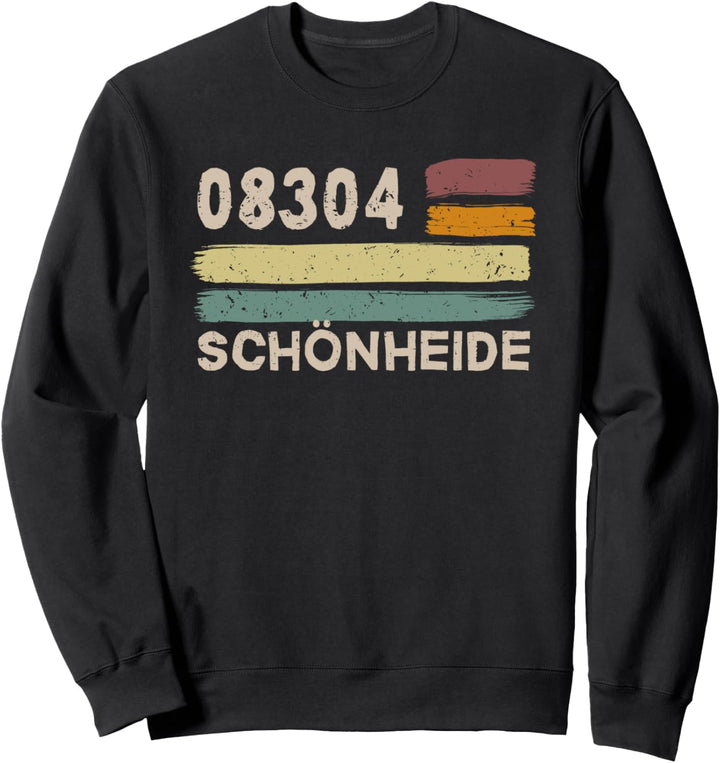 Retro 08304 Schönheide Vintage Gemeinde PLZ Sweatshirt