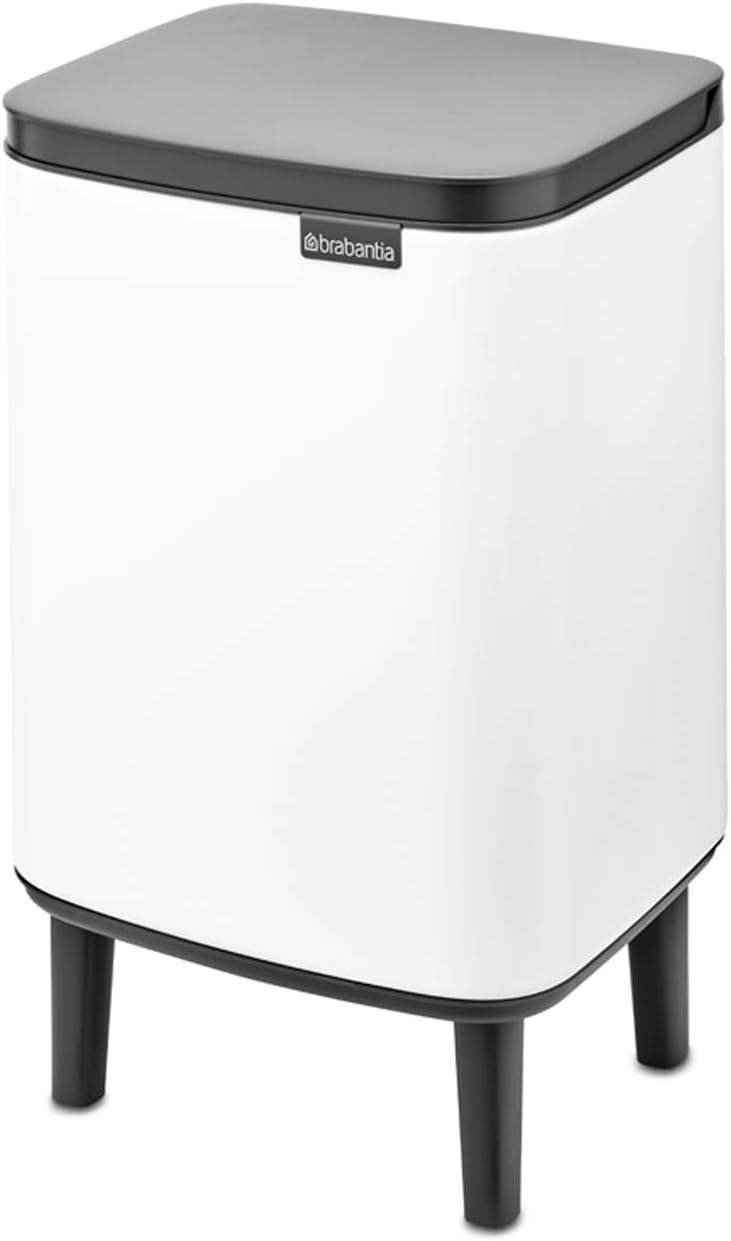 Brabantia - Mülleimer Bo Hi 7L mit Soft-Close-Deckel, herausnehmbarem Inneneimer und Transportgriff