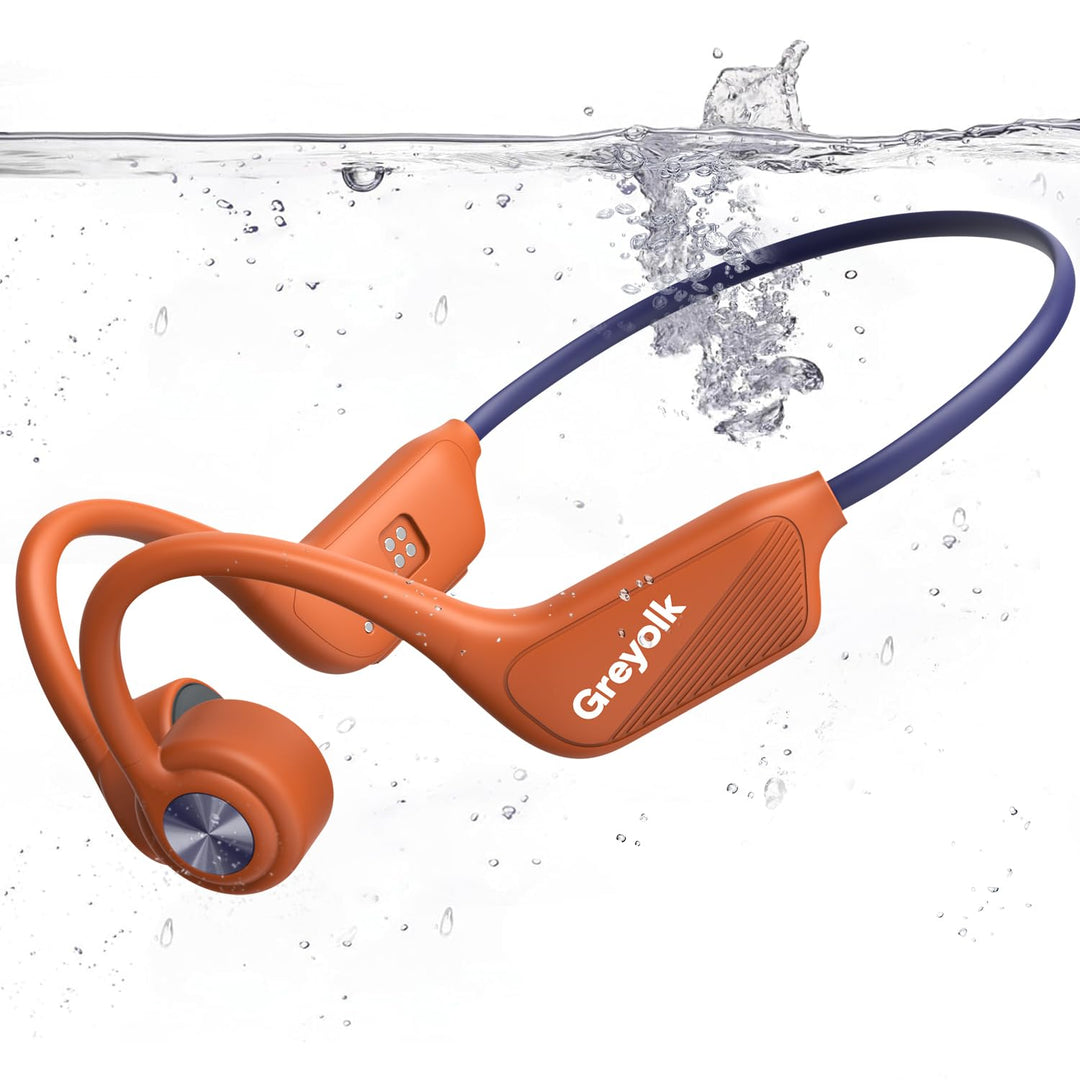 Kopfhörer Schwimmen, Knochenschall Kopfhörer Bluetooth 5.4, IP68 Wasserdicht,SportKopfhörer 32G Spei