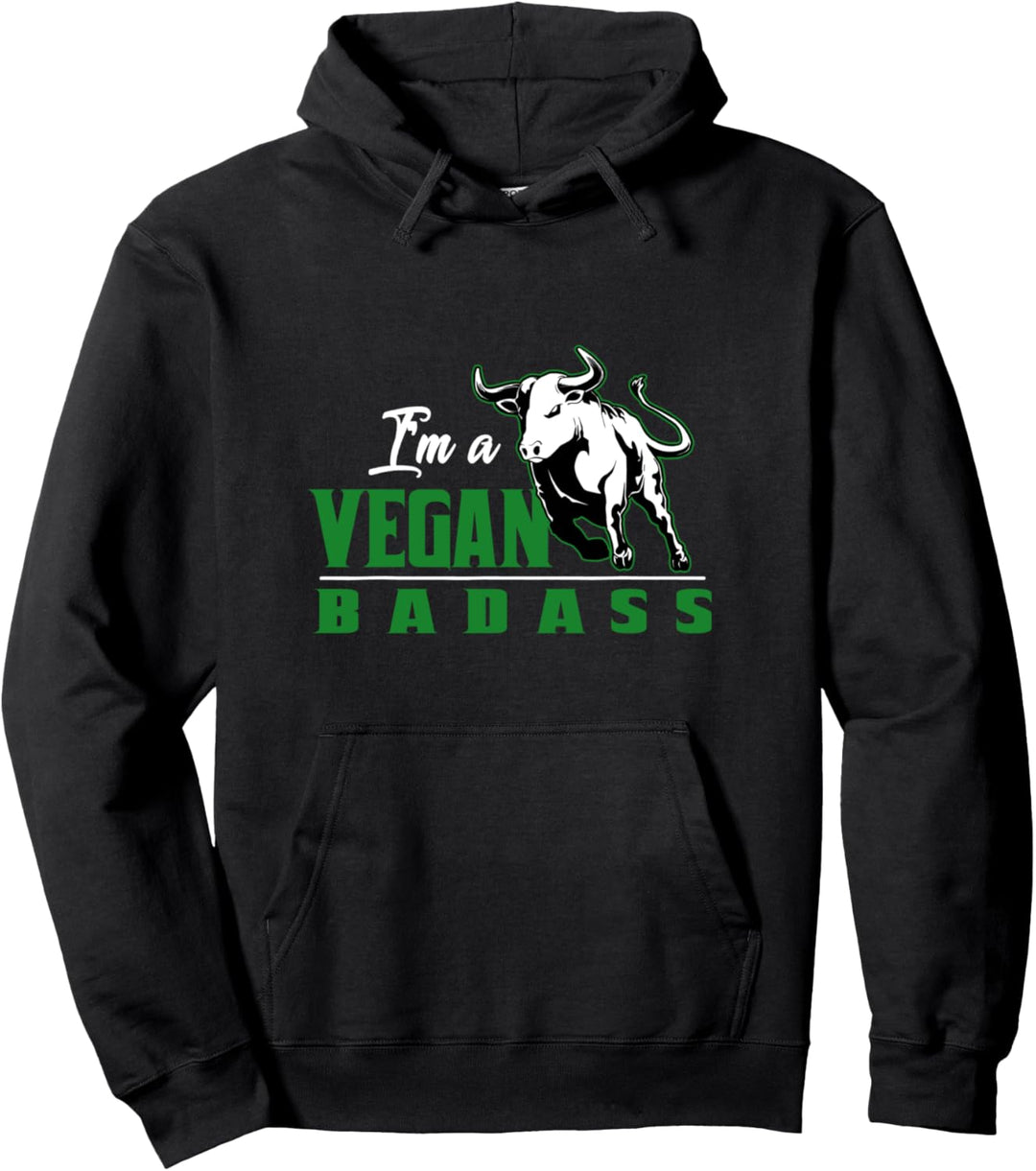 Tierschutz Ernährung Veganismus Geschenk knallharter Veganer Pullover Hoodie