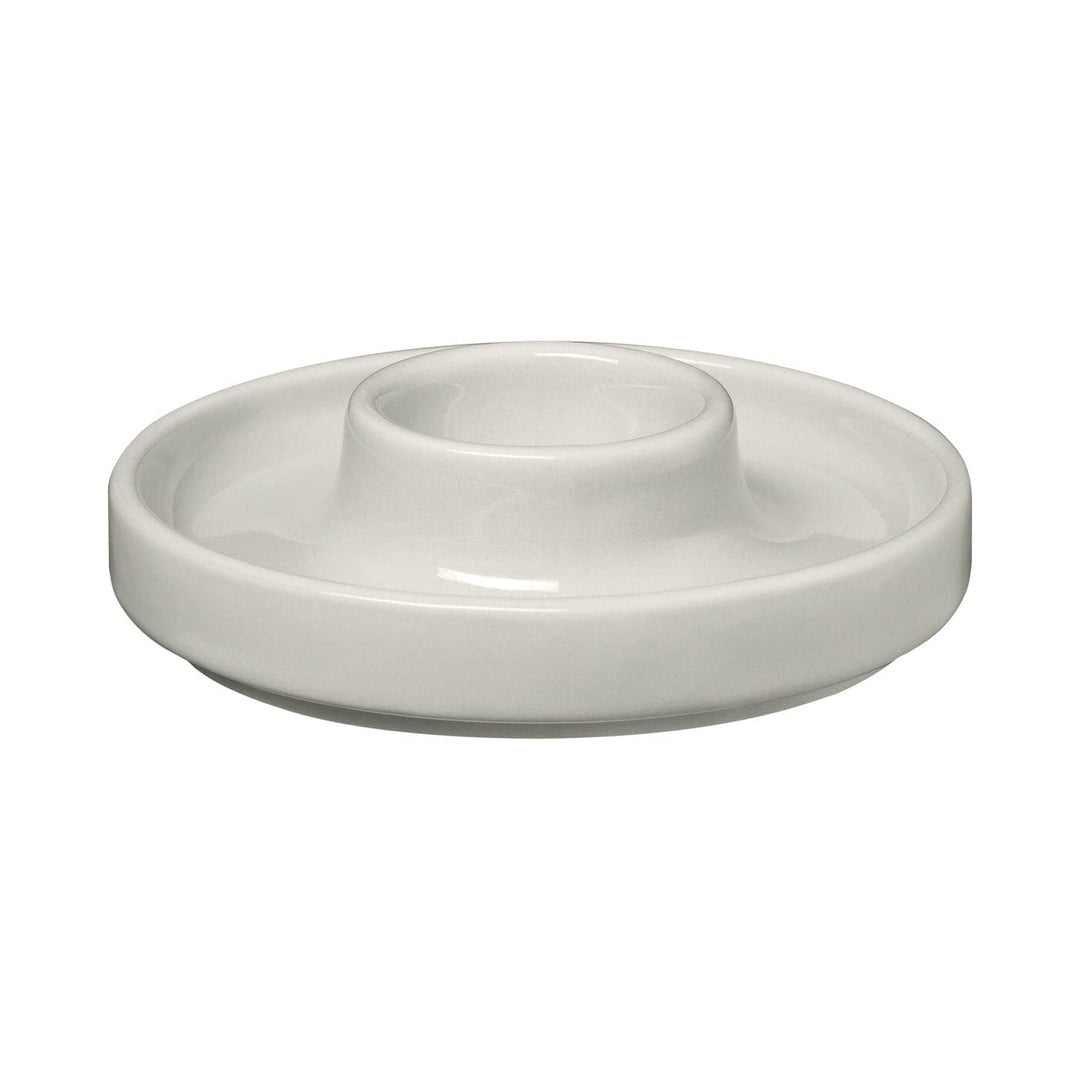 blomus Eierbecher Set PILAR | 2er Set Keramik Eierbecher mit Ablage | Stapelbar | Farbe Moonbeam, Mo