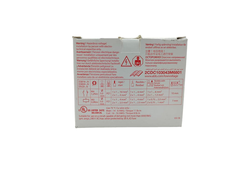RASMACOR | ABB | Einbaukontakt ESB20-20N-06 | AC/DC-Schütz 2NO 230V | 20A 2-polig | DIN-Montage | 18