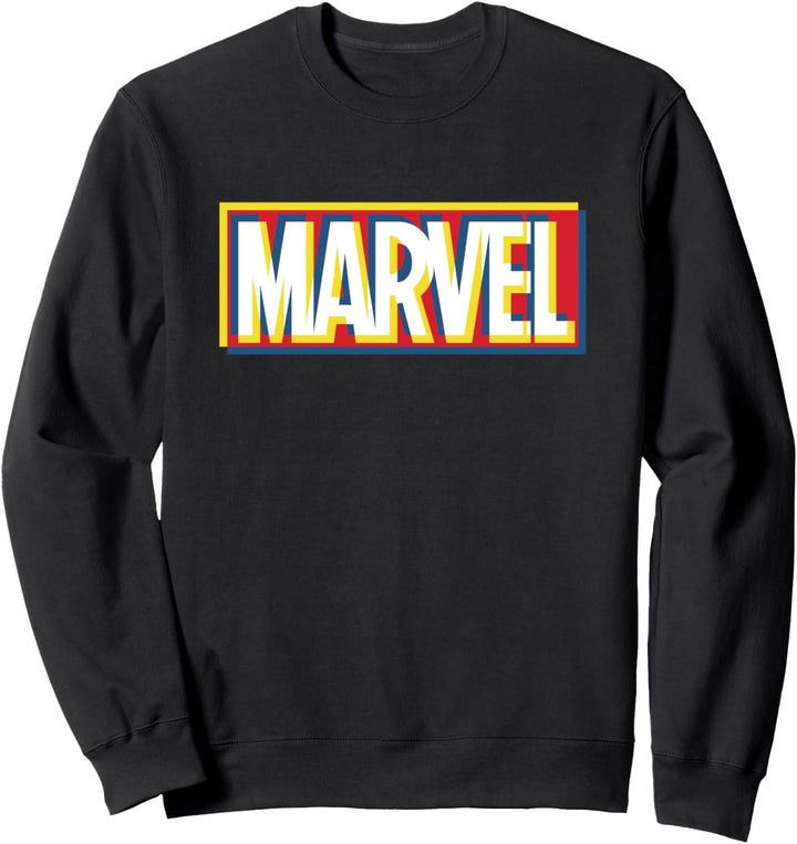 Marvel Glitch Logo Red Sweatshirt