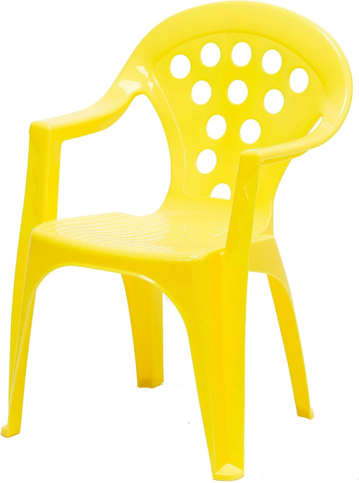 hLine Kinder Garten Sitzgruppe Tisch mit Stühlen Gartenstuhl Sessel (1 Tisch 4 Stühle bunt), 1 Tisch