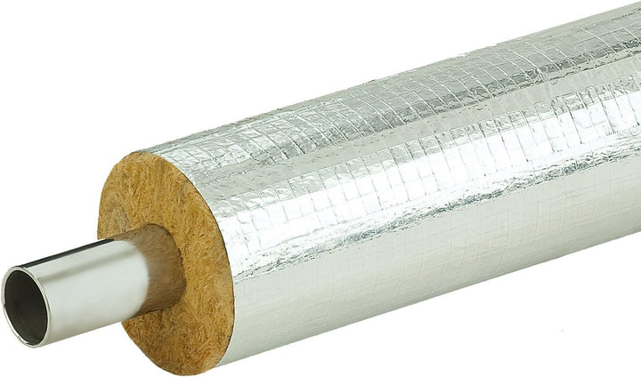 Karton 12m Steinwolle Rohrschale alukaschiert 35 mm x 34 mm 100% EnEV Mineralwolle Rohrisolierung St