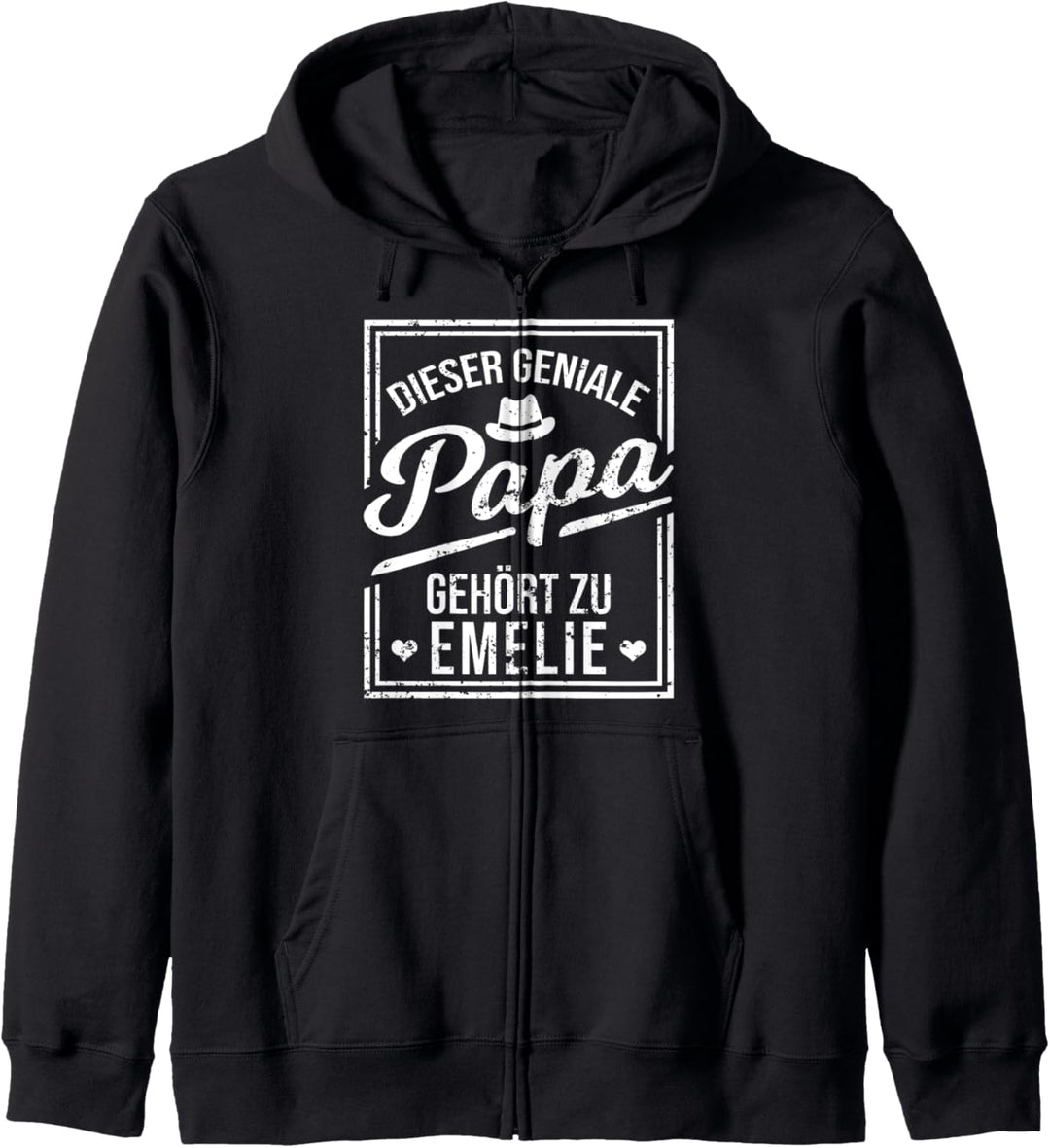 Dieser geniale Papa gehört zu Emelie Mädchen Name Kapuzenjacke