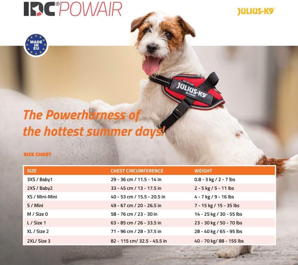 Julius-K9, IDC Powair Hundegeschirr, Grösse: S / Mini, Blau Blau S/Mini, Blau S/Mini