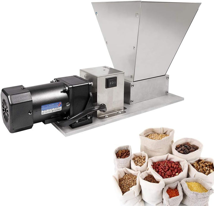 Küchenmühle | Flockenquetsche | Getreidemühle DY368 | Edelstahl Walzen | 60W Motor | 20kg/h | 4L Tri