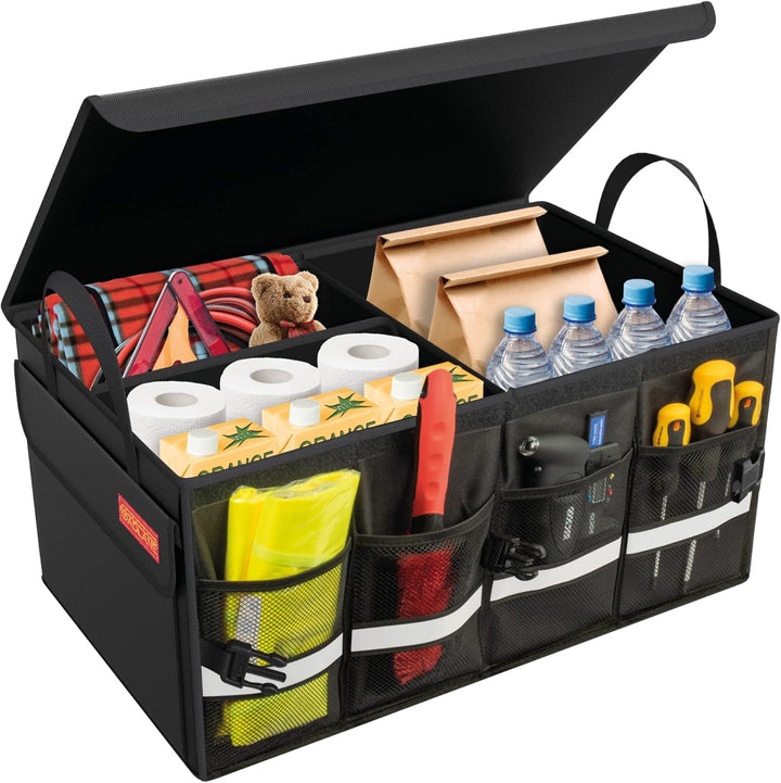 Hochwertige Kofferraumtasche Auto Box - Rutschfeste Kofferraumbox, Gross Wasserdichter Kofferraum Or
