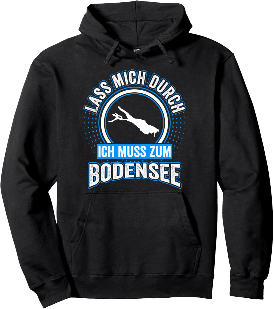 Bodensee See Seeurlaub Tauchen Urlaub Reise Lustig Pullover Hoodie