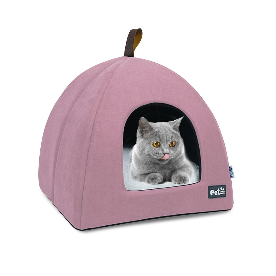 PETCUTE Katzenhöhle für grosse Katzen,Waschbar Katzenbett Katzenzelt Katzenkorb für Katzen und Hunde