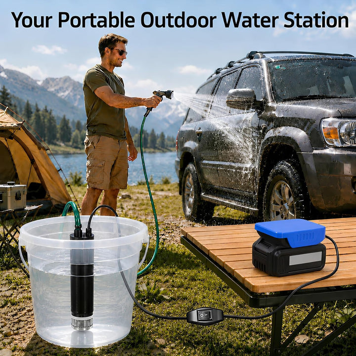 Akku Wasserpumpe für Bosch 18V System GBA Akku 30L/min Tragbare | Wasserpumpe &amp; Sumpfpumpe Wasserpum