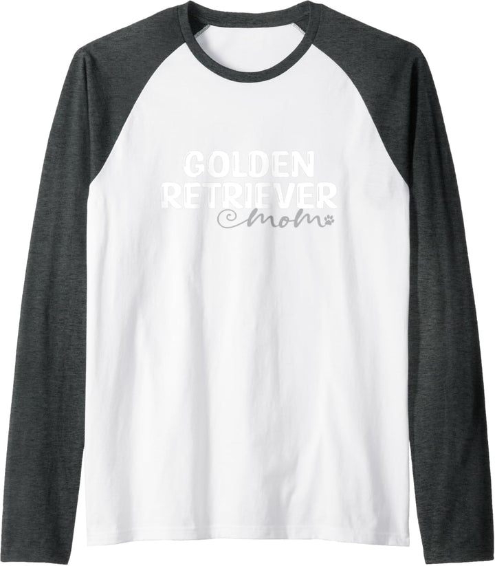Dog Lover Golden Retriever Mom Raglan