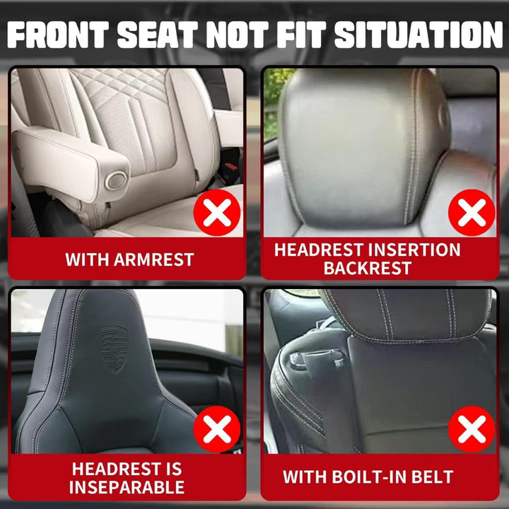 FIENZA Universal Autositzbezug Komplettset Nappaleder Sitzbezüge,Sitzbezug mit Airbag-Kompatibilität
