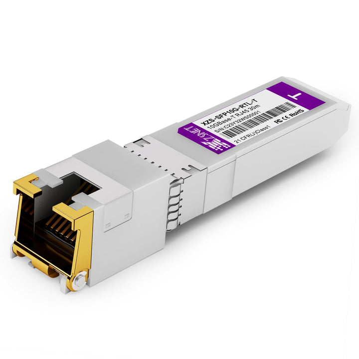 10G SFP+ auf RJ45 Modul, 1/2,5/5/10 Gb Multi-Rate 10GBASE-T Module, unterstützt Cat6a/7 bis zu 30m,