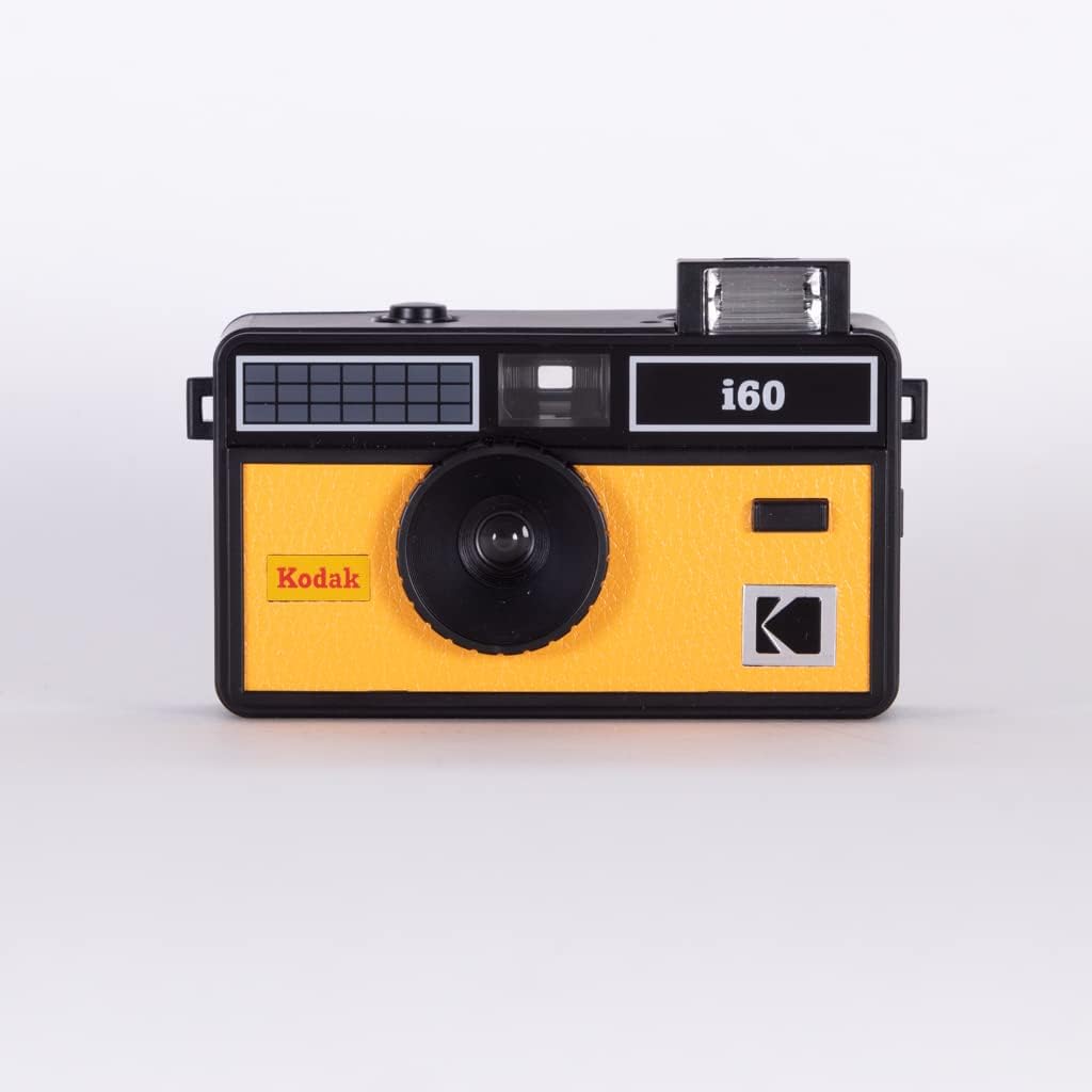 Kodak i60 Wiederverwendbare 35-mm-Filmkamera – Retro-Stil, fokussierfrei, integrierter Blitz, Drücke